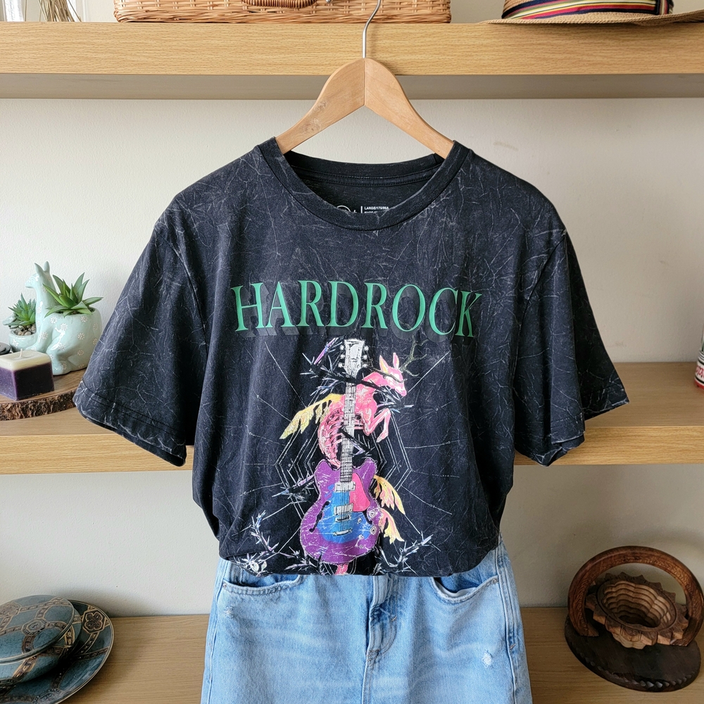 Hard Rock Graphic T-Shirt Men Size L